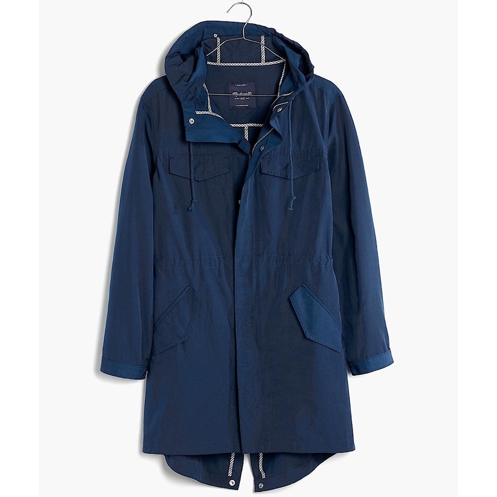 Madewell- Hooded Fielder Anorak Navy Jacket